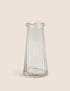 Large Ridged Glass Tapered Vase